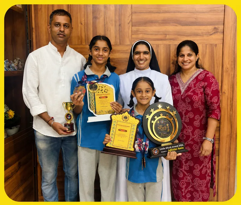 Twin Triumphs on the Track: Ladyhill School’s Kshamaya & Adithi Amin Shine @ the Karnataka State Kids Athletics Meet 2026
